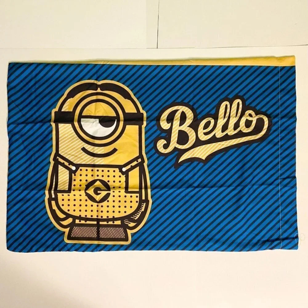 Disney Minions Bello Pillow Case Standard Size 20" x  30" 1 Piece Pillowcase